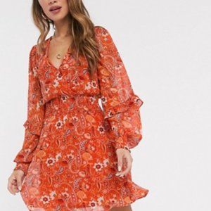 Asos Stradivarius frill mini dress